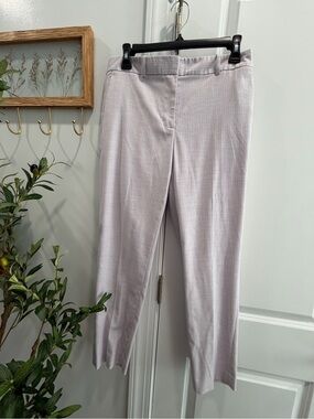 DKNY Light Lavender Straight-Leg Dress Pants